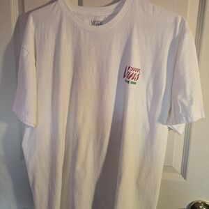 Vans White Graphic T-Shirt for Men